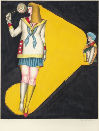 石版画 Lindner - Lolly Pop