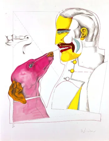 石版画 Lindner - Man's best friend