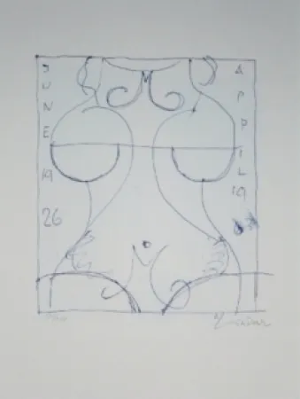 石版画 Lindner - Marylin was here 17