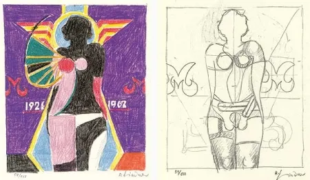 石版画 Lindner - Marylin was here - 17 handsigned prints