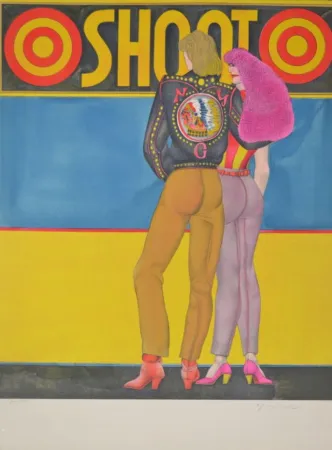 石版画 Lindner - Shoot