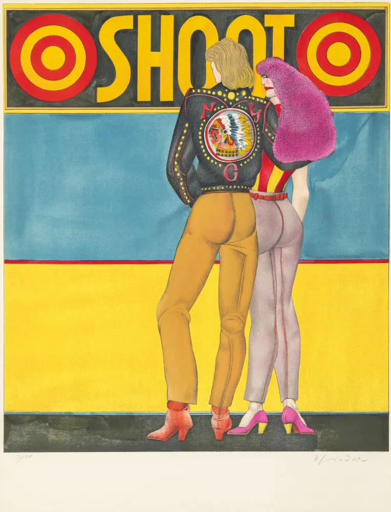 石版画 Lindner - Shoot