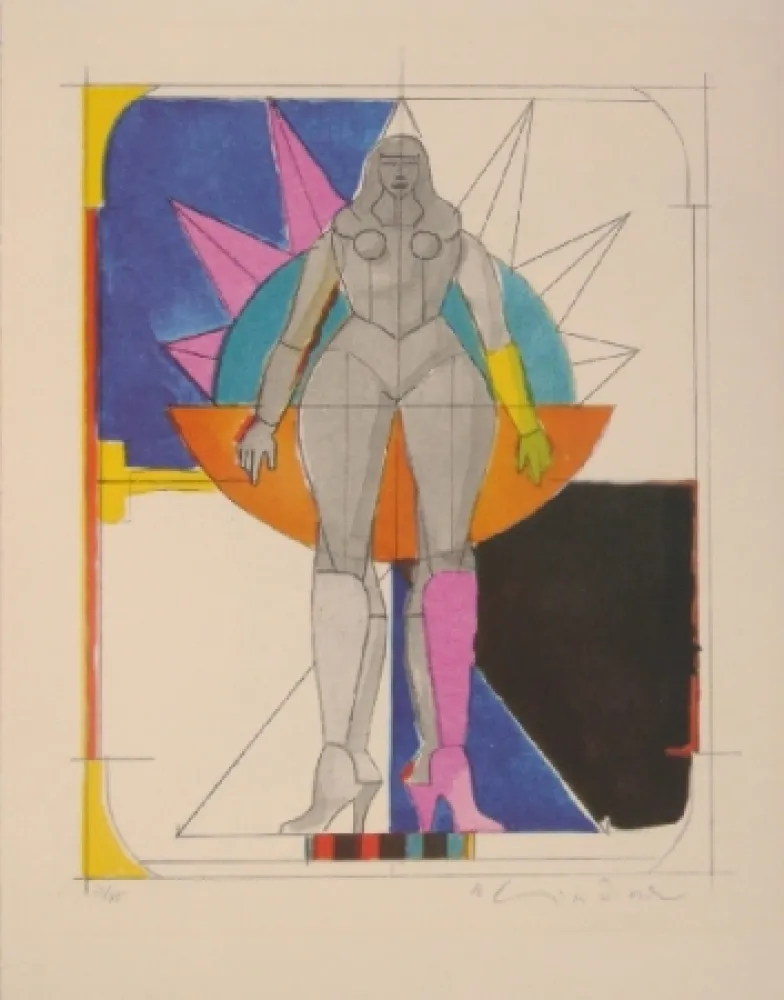 石版画 Lindner -  Untitled I 