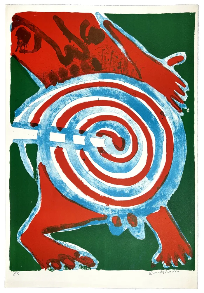 石版画 Lindstrom - Cible