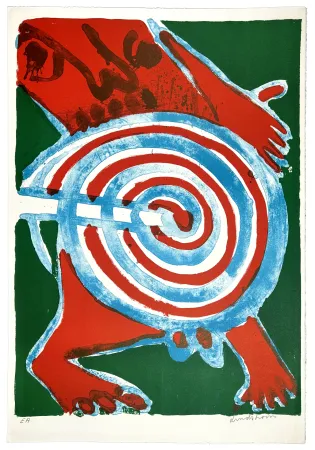 石版画 Lindstrom - Cible