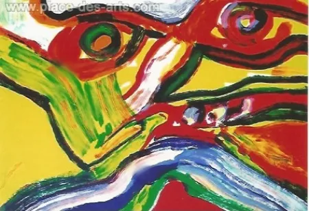 石版画 Lindstrom - Composition III