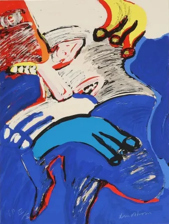 石版画 Lindstrom - Couple