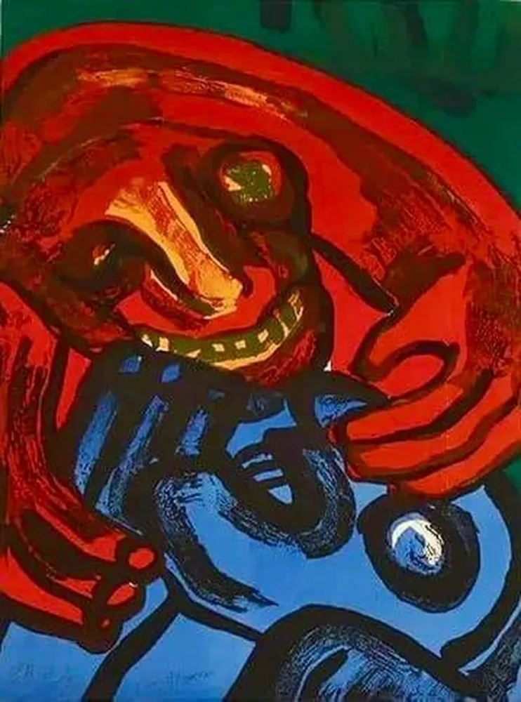 石版画 Lindstrom - Embrace — E.A. II/X