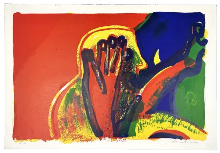 石版画 Lindstrom - Le Cri