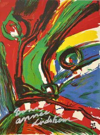 石版画 Lindstrom - New Year's Greetings IV