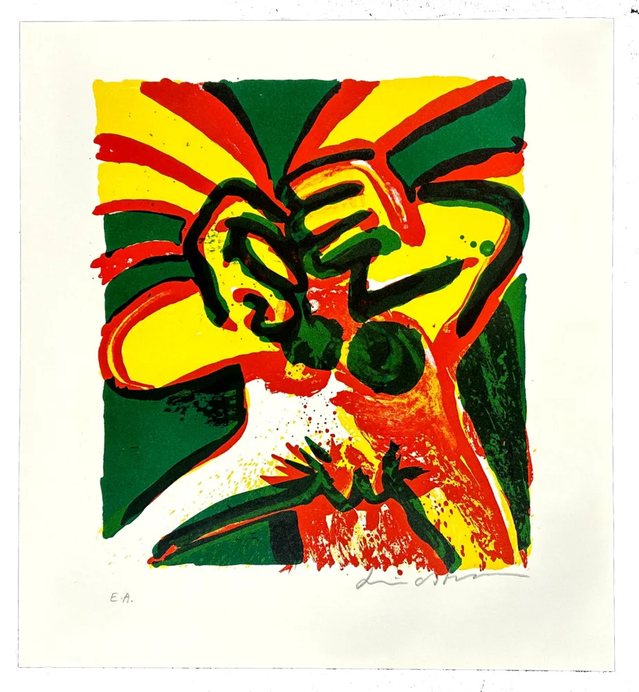 石版画 Lindstrom - Possédé