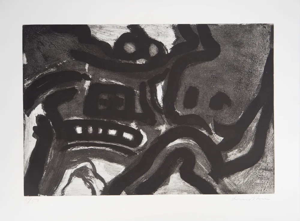 版画 Lindstrom - Symboles abstraits