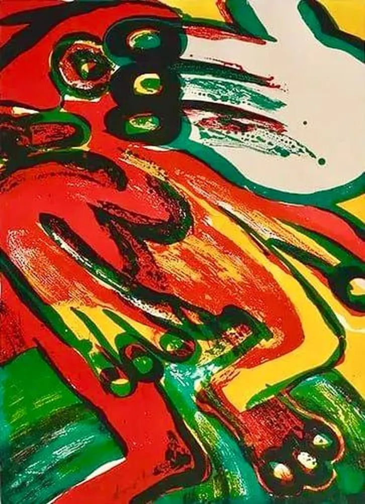 石版画 Lindstrom - The Breath of Air — E.A. II/X