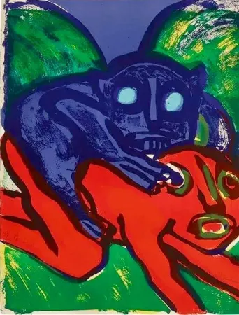 石版画 Lindstrom - The Seven Deadly Sins - E.A. II/X