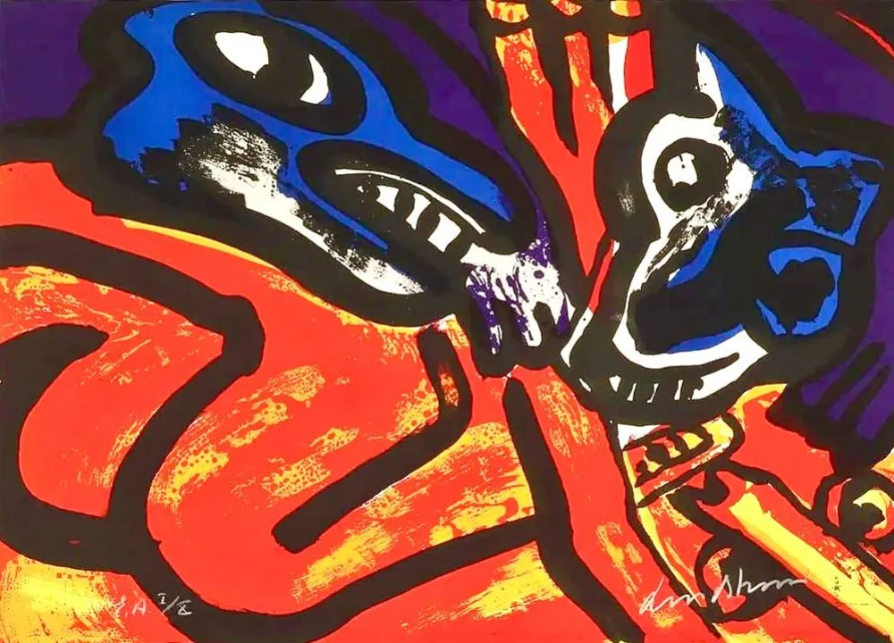 石版画 Lindstrom - Untitled - EA I/X