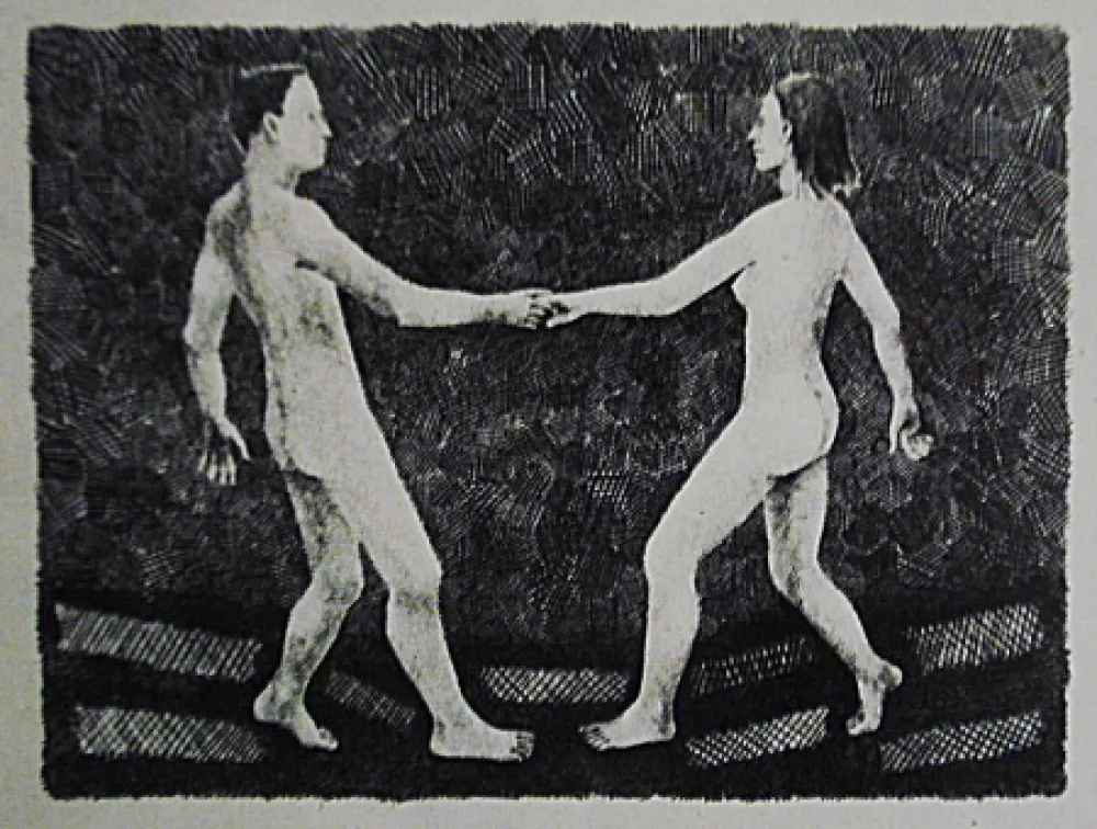 石版画 Llimos - Bail croat