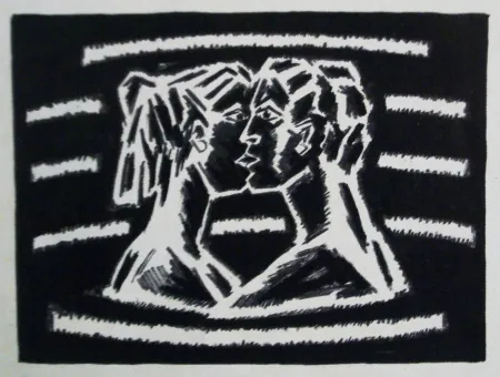 石版画 Llimos - Bes a l'aigua