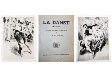 蚀刻版画 Lobel-Riche - LA DANSE. 10 compositions & eaux-fortes de Lobel-Riche (1939)