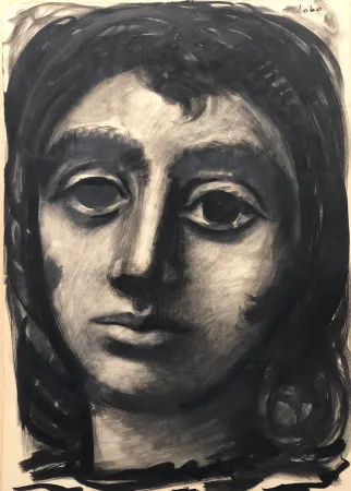 无技术 Lobo - Estudio cabeza de mujer