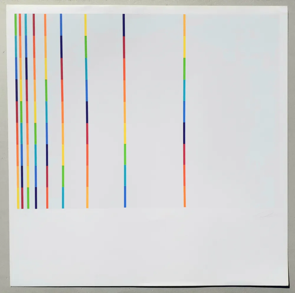 丝网印刷 Lohse - 12 vertical and horizontal progressions