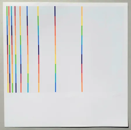 丝网印刷 Lohse - 12 vertical and horizontal progressions