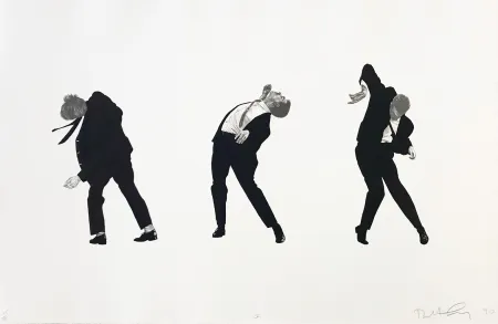 石版画 Longo - Men in the Cities, Tokyo, Seibu Department Stores, Ltd. I