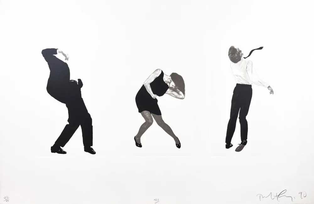 石版画 Longo - Men in the Cities, Tokyo, Seibu Department Stores, Ltd. III