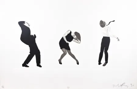 石版画 Longo - Men in the Cities, Tokyo, Seibu Department Stores, Ltd. III