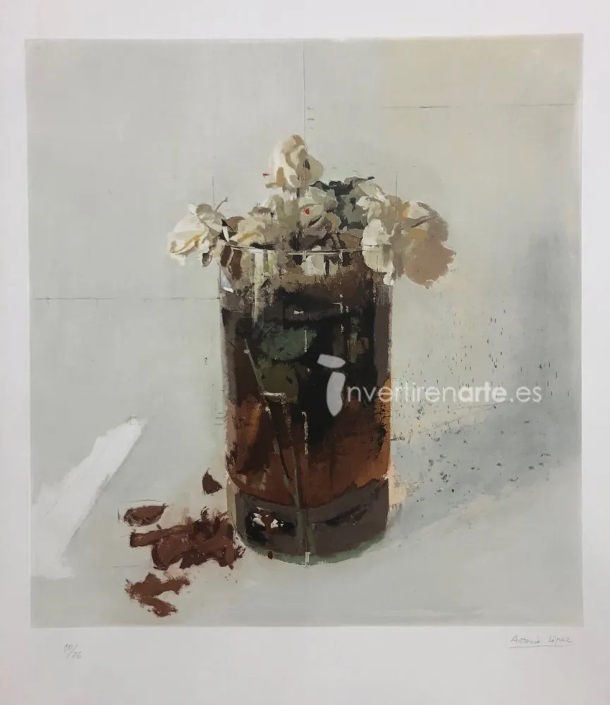 蚀刻版画 López Garcia - Rosas de Ávila II