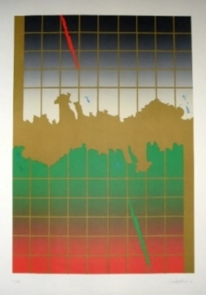 石版画 Lopez Osornio - La otra geometria 8