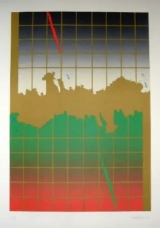 石版画 Lopez Osornio - La otra geometria 8