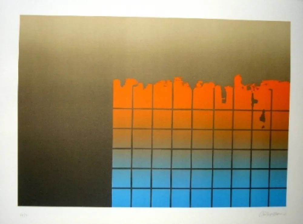 石版画 Lopez Osornio - La otra geometria 9