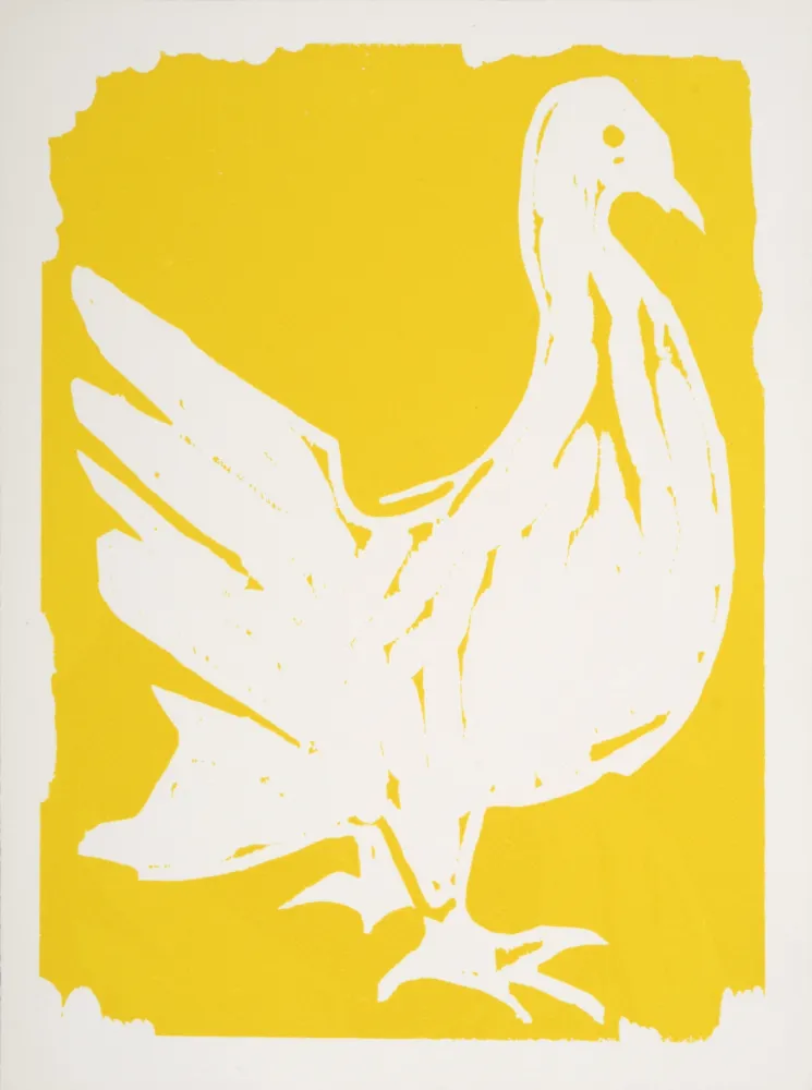 木刻 Lorjou - La Colombe, 1965