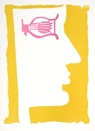 木刻 Lorjou - Orphée, 1965