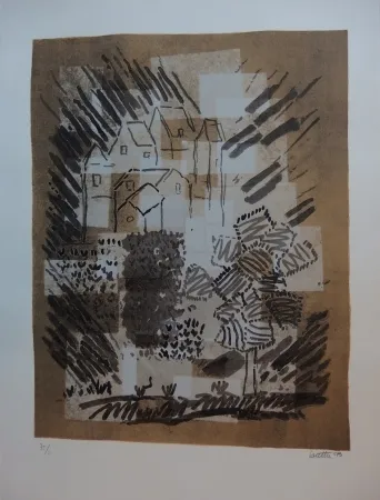 石版画 Louttre - Le petit pays