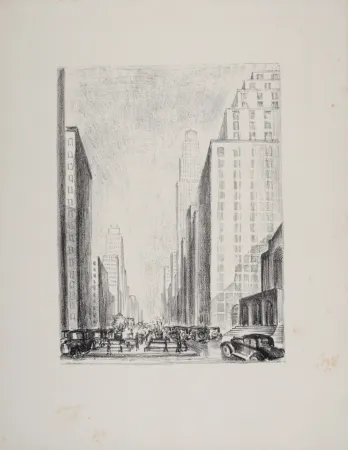 石版画 Lubbers - New-York, 1931