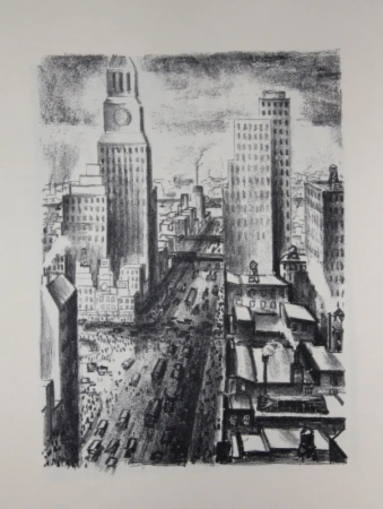 石版画 Lubbers - NEW-YORK