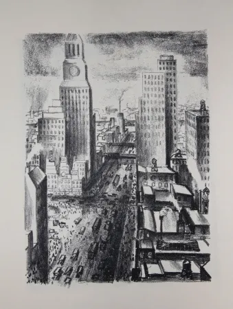 石版画 Lubbers - NEW-YORK