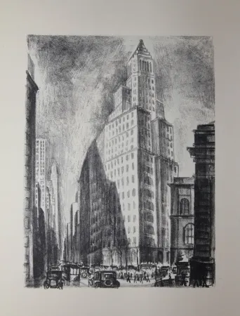 石版画 Lubbers - NEW-YORK