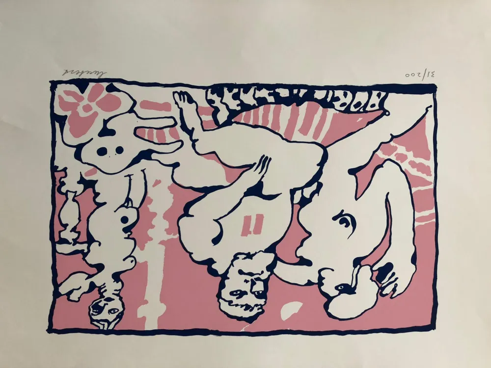 丝网印刷 Lucebert - Die Olympiker