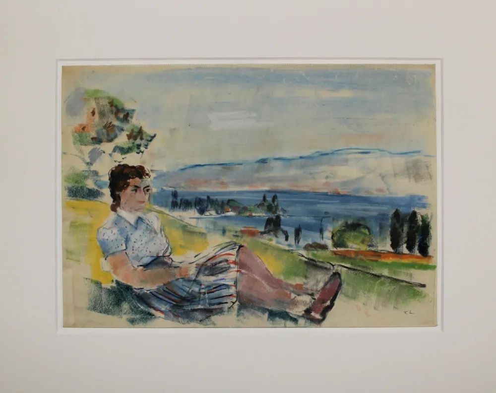 无技术 Ludwig - Sitzende vor See