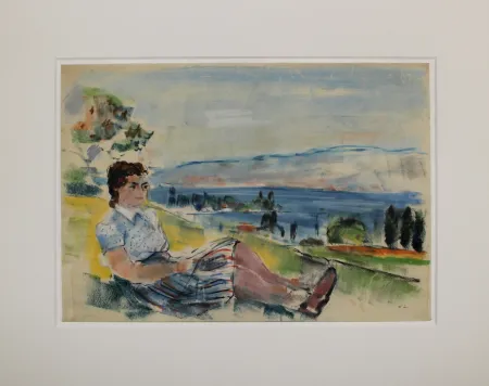 无技术 Ludwig - Sitzende vor See