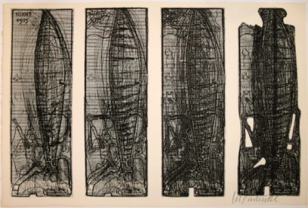 蚀刻版画 Luginbühl - Nike II