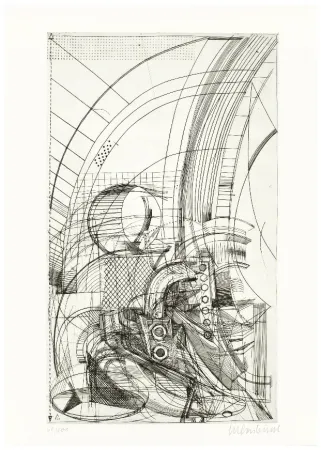 版画 Luginbühl - Plan für Pegasus