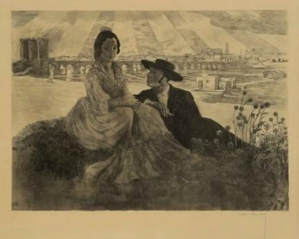 石版画 Lunois - Les 