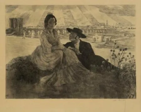 石版画 Lunois - Les 