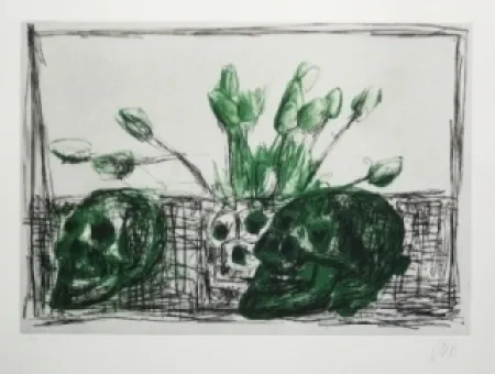 版画 Lüpertz - Vanitas 2