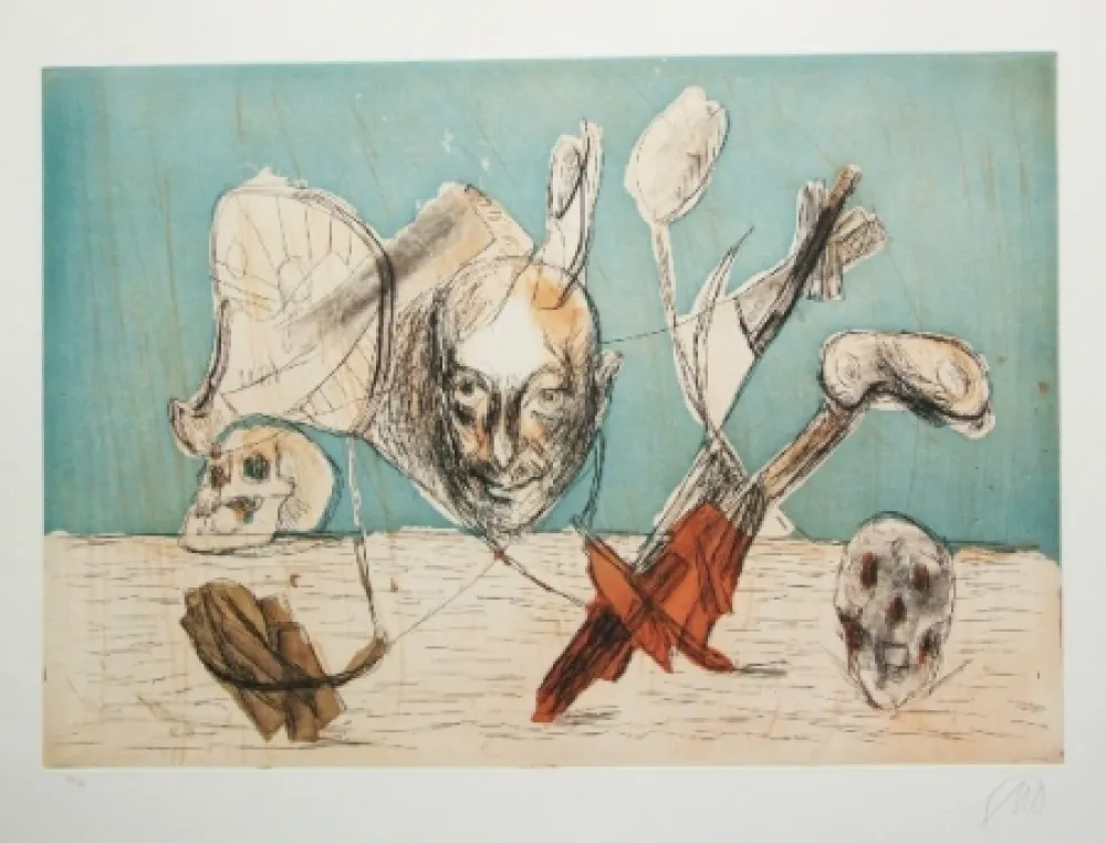 版画 Lüpertz - Vanitas 5