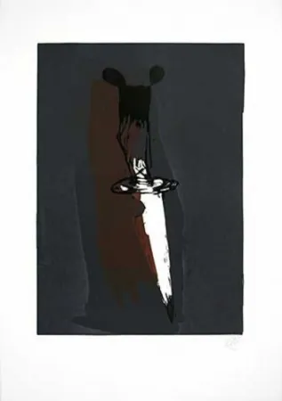 木刻 Lüpertz - Versteinerte Tropfen II