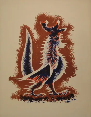 石版画 Lurcat - Coq